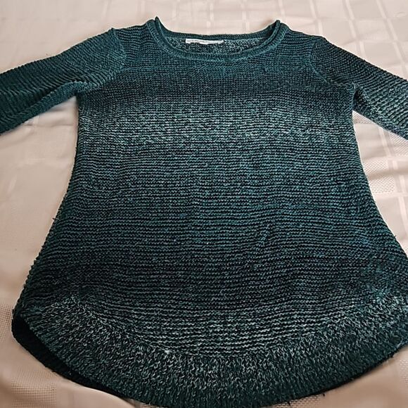 HOST PICK 🥳 Cleo Petite Knitted Sweater With Half-Sleeves XS Hunter Green - Picture 16 of 16